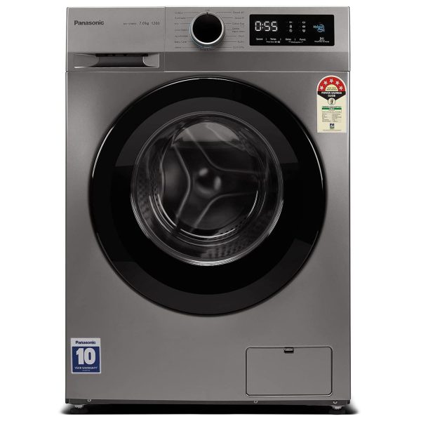 Panasonic NA-127MB3L01, 7 KG 1200 RPM Fully Automatic Front Load Machine with 5 Star Rating and Built-in Heater, Silver