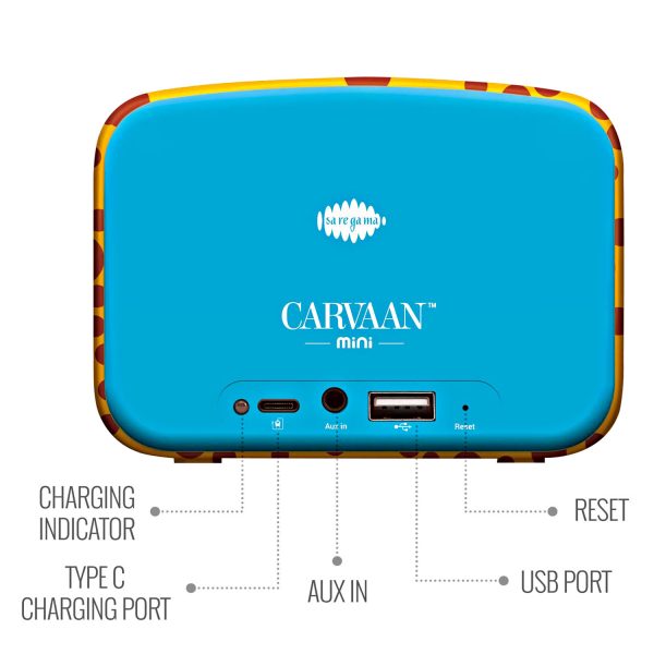 Saregama Carvaan Mini 2.0 Kids, Baby Blue