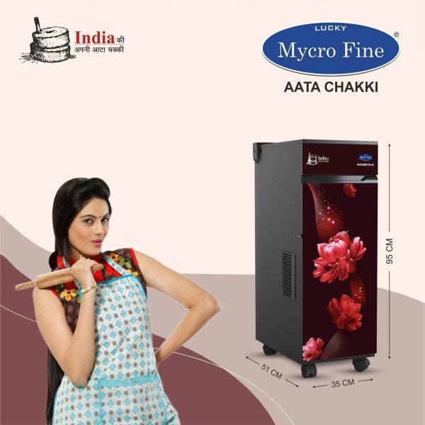Mycrofine Wonder Plus, 6.5 KG SS Grinding chamber with 6 Blade Rotter Cutter, 100% Copper Motor, Soft Close Door and Smart I-Sensor Technology, Red Rose