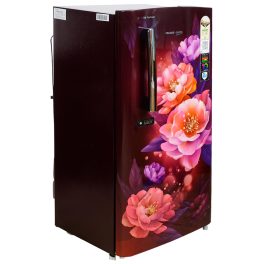 Voltas Beko 175 Litre 1 Star Single Door Refrigerator with Fresh Box and Stabilizer Free Operation, Peony Wine, RDC208E/SOPWE