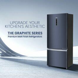 Haier 445 Litre 2 Star Bottom Mount Refrigerator, Inox Steel (HRB-4952BGK)