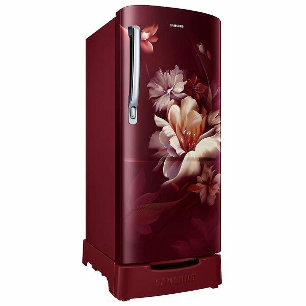 Samsung 183L 3 Star Single Door Refrigerator (RR20D1823RZ, Midnight Red)