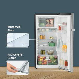 Liebherr DNPSIC 1901, 191L 3 Star Inverter, Direct Cool Single Door Refrigerator, 20 Years Warranty on Compressor, Freezer 22 L, Silver Steel