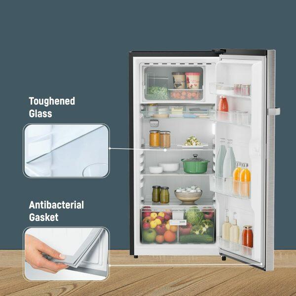 Liebherr DNPSIC 1901, 191L 3 Star Inverter, Direct Cool Single Door Refrigerator, 20 Years Warranty on Compressor, Freezer 22 L, Silver Steel
