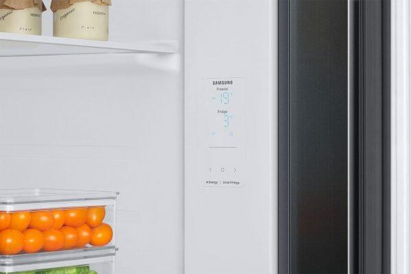 Samsung 653L Side by Side Refrigerator (RS76CG8115B1, Matt Black)
