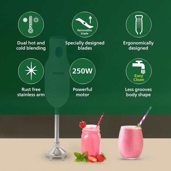 Philips 250W Hand Blender (HL1655/00, White)