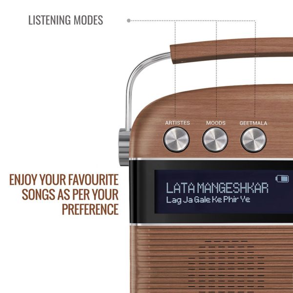 Saregama Carvaan Hindi, Premium Oak Wood