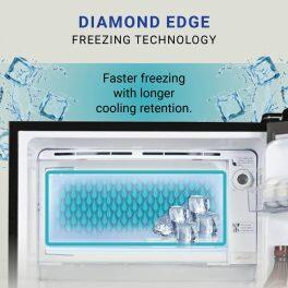 Haier HRD-2263CKI, 205 Litre 3 Star Single Door Refrigerator With Diamond Edge Freezing Technology, Black Iris