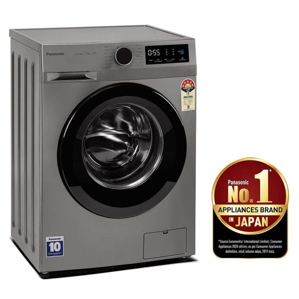 Panasonic NA-127MB3L01, 7 KG 1200 RPM Fully Automatic Front Load Machine with 5 Star Rating and Built-in Heater, Silver