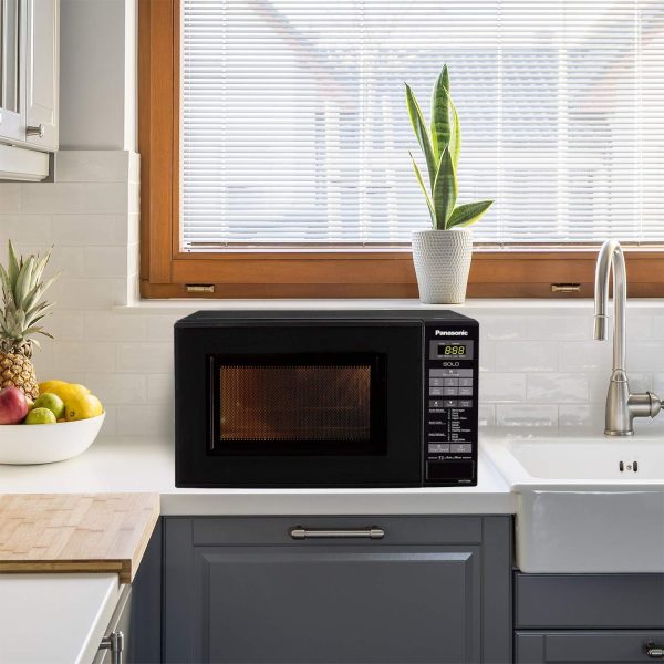 Panasonic 20L Solo Microwave Oven (NN-ST266BFDG, Black)