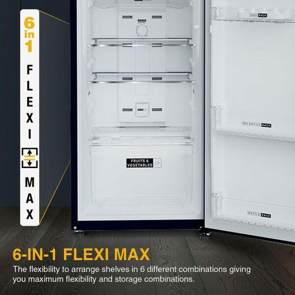 Whirlpool NEOSP278PRM, 235L 2 Star Double Door Refrigerator, 10 Years Warranty on Compressor, Sapphire Peony