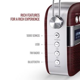 Saregama Caravan Premium Hindi, Cherrywood Red