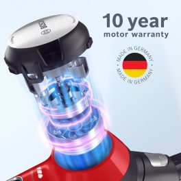 Bosch BCS71PETIN, Cordless Vacuum Cleaner specializing Animal Cleaning with Rechargeable Battery, Flex Tube and LED Lighting, Tornado Red