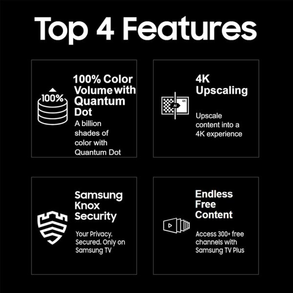 Samsung 55Inch QLED TV (QA55Q60DAULXL, Black)