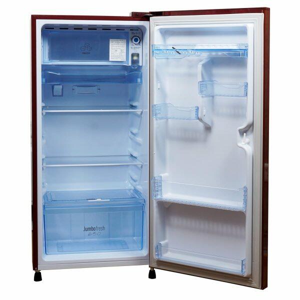 Panasonic 197L 2 Star Single Door Refrigerator (NR-A201BTRN, Floral Red)