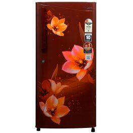 Panasonic 197L 2 Star Single Door Refrigerator (NR-A201BTRN, Floral Red)