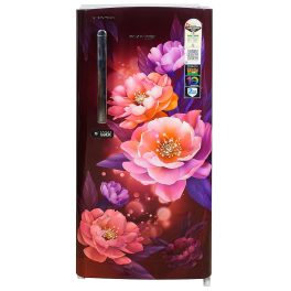 Voltas Beko 175 Litre 1 Star Single Door Refrigerator with Fresh Box and Stabilizer Free Operation, Peony Wine, RDC208E/SOPWE