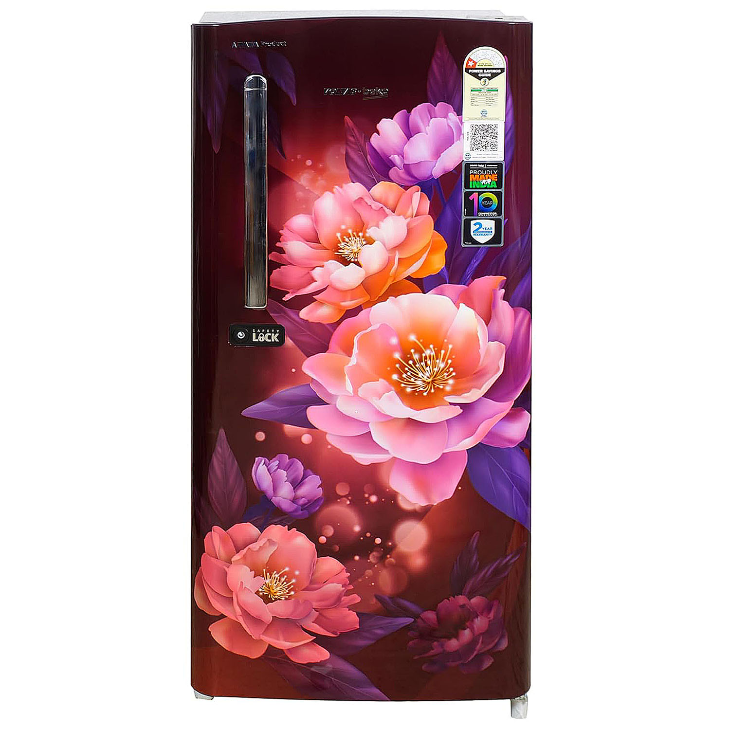 Voltas Beko 175 Litre 1 Star Single Door Refrigerator with Fresh Box and Stabilizer Free Operation, Peony Wine, RDC208E/SOPWE Voltas Beko 175 Litre 1 Star Single Door Refrigerator with Fresh Box and Stabilizer Free Operation, Peony Wine, RDC208E/SOPWE