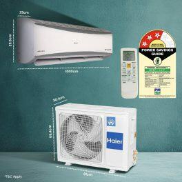 Haier HSU24HD-AOW3BN 2 Ton 3 Star Inverter AC with 7-in-1 Convertible, White