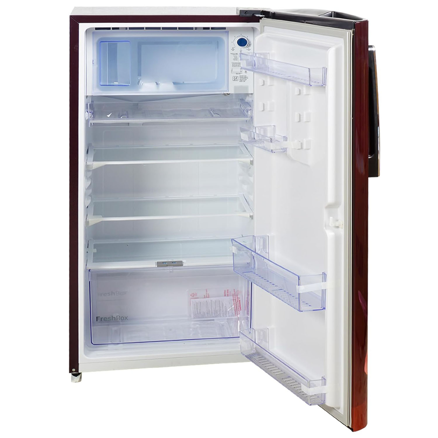 Voltas Beko 175 Litre 1 Star Single Door Refrigerator with Fresh Box and Stabilizer Free Operation, Peony Wine, RDC208E/SOPWE Voltas Beko 175 Litre 1 Star Single Door Refrigerator with Fresh Box and Stabilizer Free Operation, Peony Wine, RDC208E/SOPWE