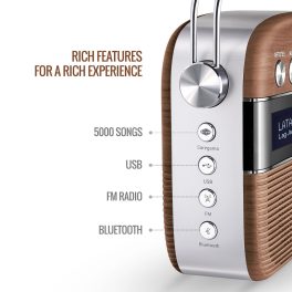 Saregama Carvaan Hindi, Premium Oak Wood