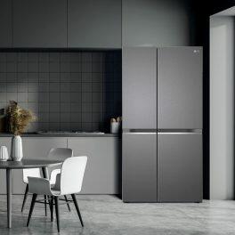 LG 655L Side by Side Refrigerator (GL-B257HDSY, Dazzle Steel)