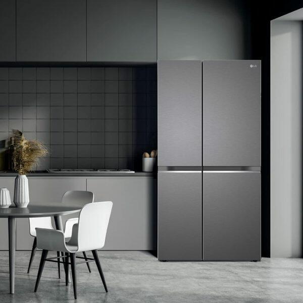 LG 655L Side by Side Refrigerator (GL-B257HDSY, Dazzle Steel)