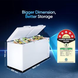 Haier HFC-788DM5 Double Door Deep Freezer with 5 Star, White