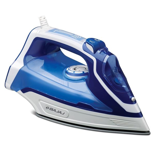 Bajaj MX40C, 2000 Watts Steam Iron with Anti Drip, Anti Scale Technology and Large Tank of 210 ML, Blue