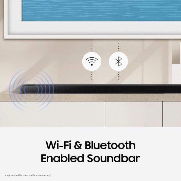 Samsung S800B/XL, 330 Watt 3.1.2 Channel Soundbar with Wireless Subwoofer, Dolby Atmos, Built in Alexa, Airplay and Wi-Fi, Black