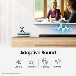 Samsung S800B/XL, 330 Watt 3.1.2 Channel Soundbar with Wireless Subwoofer, Dolby Atmos, Built in Alexa, Airplay and Wi-Fi, Black