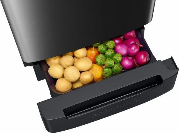 Samsung 215L 3Star Single Door Refrigerator (RR23D2H23BX, Luxe Black)