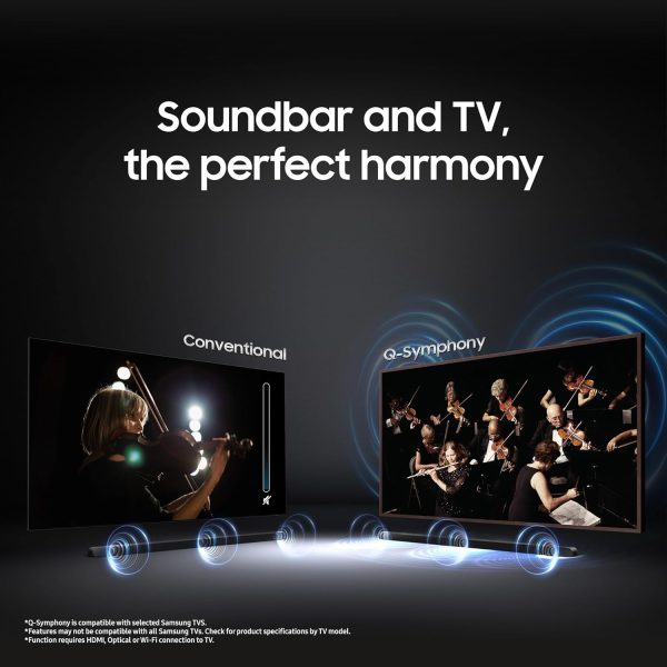 Samsung S800B/XL, 330 Watt 3.1.2 Channel Soundbar with Wireless Subwoofer, Dolby Atmos, Built in Alexa, Airplay and Wi-Fi, Black