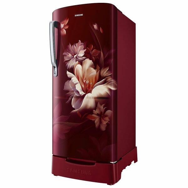 Samsung 183L 3 Star Single Door Refrigerator (RR20D1823RZ, Midnight Red)