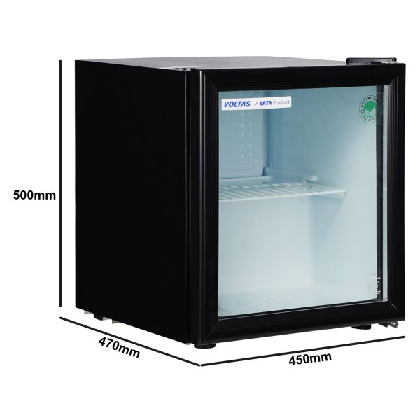 Voltas VC GT 50 45 Litre Mini Visi Cooler, Black