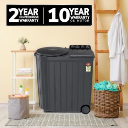 Whirlpool 11KG Semi-Automatic Machine (ACE XL 11, Graphite Grey)