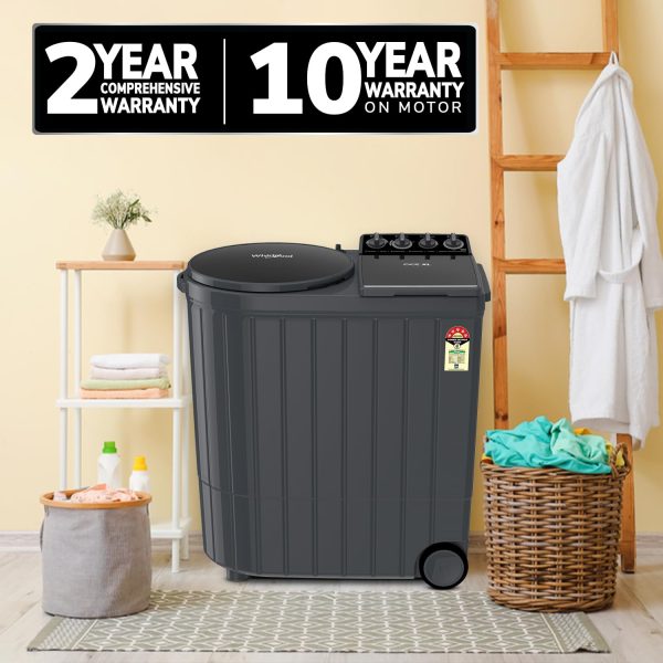 Whirlpool 11KG Semi-Automatic Machine (ACE XL 11, Graphite Grey)