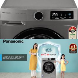 Panasonic NA-127MB3L01, 7 KG 1200 RPM Fully Automatic Front Load Machine with 5 Star Rating and Built-in Heater, Silver