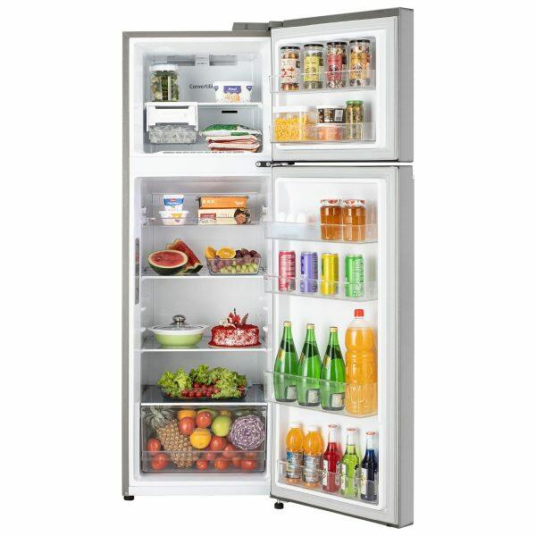 LG 272 Litre 2 Star Double Door Refrigerator (GL-T312TPZX, Shiny Steel)