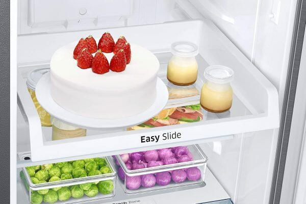 Samsung 236L 3 Star Double Door Refrigerator (RT28C3733SL, Clean Steel)
