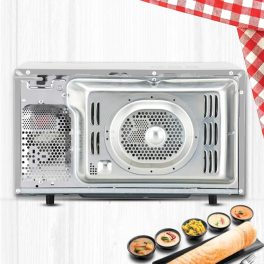 LG MC2886SFU, 28 Litre Convection Microwave with 360 Degree Motorised Rotisserie and Stainless Steel Cavity, Silver