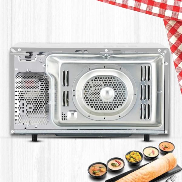 LG MC2886SFU, 28 Litre Convection Microwave with 360 Degree Motorised Rotisserie and Stainless Steel Cavity, Silver