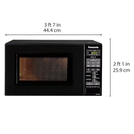 Panasonic 20L Solo Microwave Oven (NN-ST266BFDG, Black)