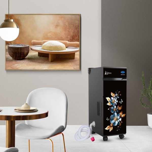 Mycrofine Diva Plus, 6.5 KG SS Grinding chamber with Vacuum Cleaner with 6 Blade Rotter Cutter, 100% Copper Motor, Air Cooler High Tech Filter and Soft Close Door, Deco Floral