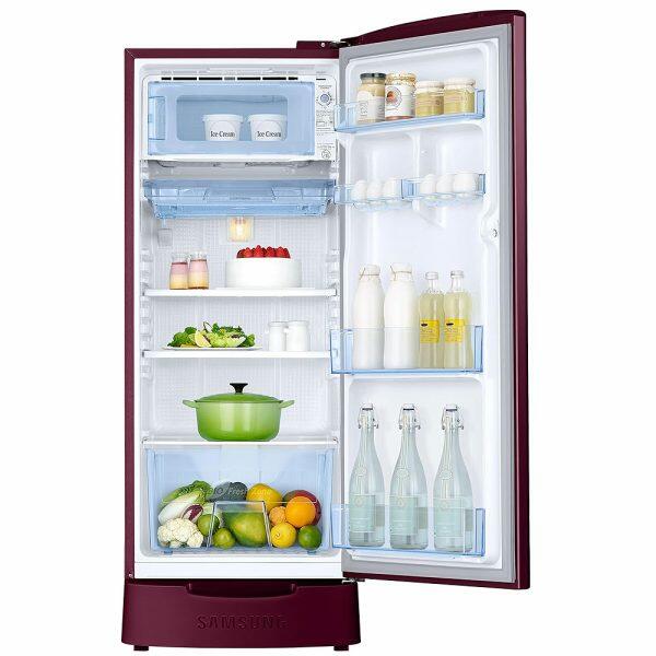 Samsung 183L 3Star Single Door Refrigerator (RR20C1824HN, Poppy Red)