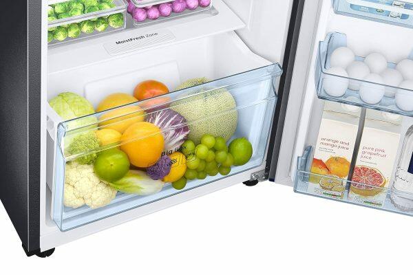 Samsung 256L 2 Star Double Door Refrigerator (RT30C3732BX, Luxe Black)