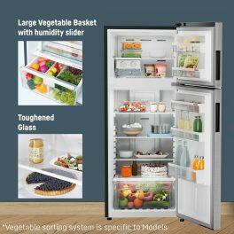 Liebherr TCPSIB 2411, 245L 2 Star inverter, Hot to Cool, Pocket Handle, Frost Free Double Door Refrigerator, 20 Years Warranty on Compressor, Freezer 51 L, Silver steel