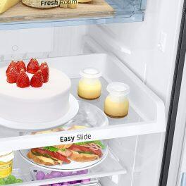 Samsung 256L 2 Star Double Door Refrigerator (RT30C3732BX, Luxe Black)