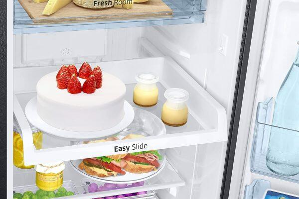 Samsung 256L 2 Star Double Door Refrigerator (RT30C3732BX, Luxe Black)