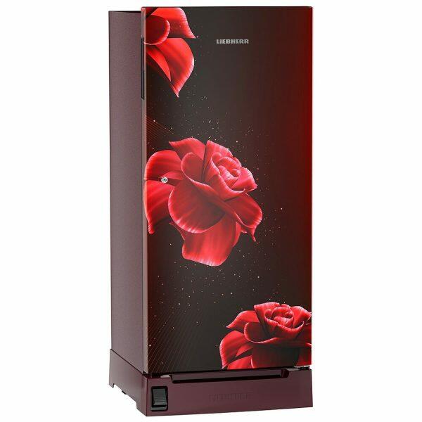 Liebherr DFPRDC 1921, 191L 3 Star Inverter, Direct Cool Single Door Refrigerator, Handsfree, Foot Pedal, Base Drawer,Bar Handle, 20 Years Warranty on Compressor, Red Divine